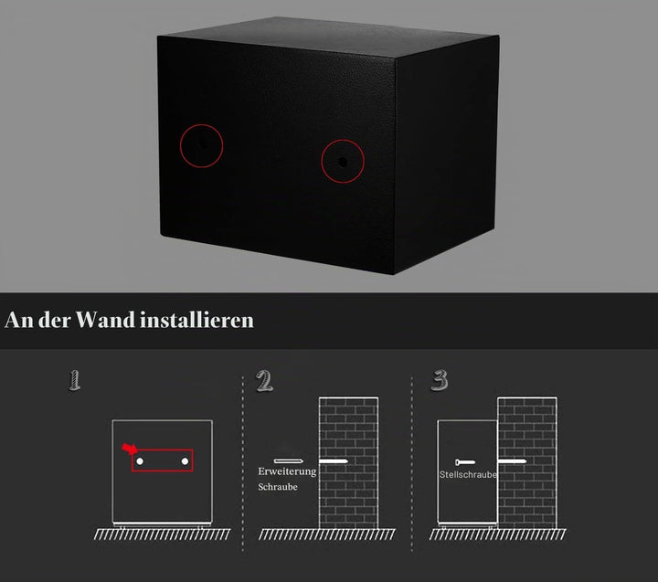 Nestling CDC 4,6 l digitaler Stahltresor, elektronische Sicherheit, Heimbüro, Geld, Bargeld, Sicherh