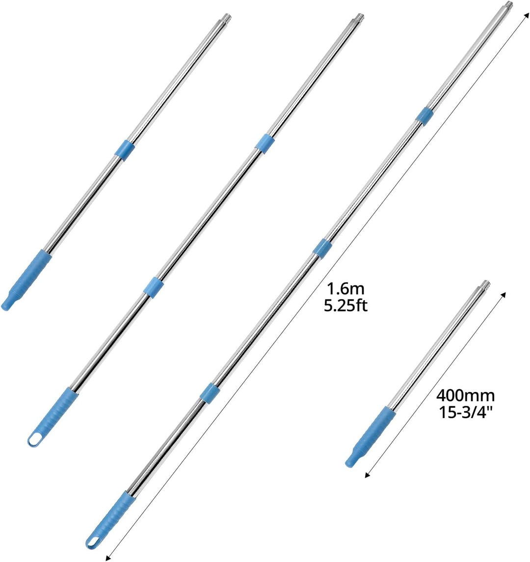 QWORK® Bodenbeschichtung Set, Epoxid Spike Schuhe, 0.4-1.6 m Teleskopstange, 50cm Entlüftungswalze (