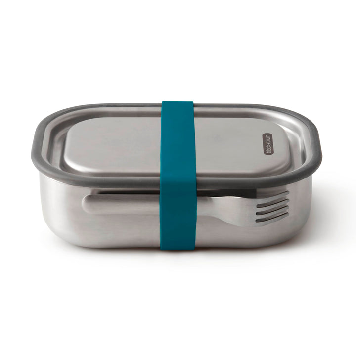 BLACK + BLUM Lunchbox Edelstahl 1L | Ozean | 3-in-1 | Vakuumverschluss- 100% auslaufsicher | inkl. G