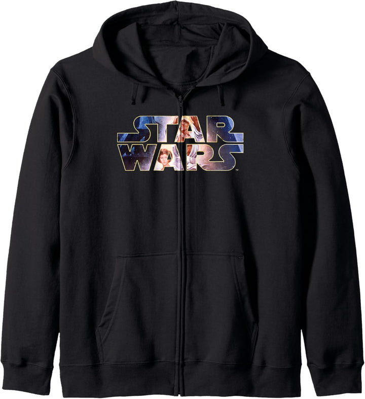 Star Wars Classic Movie Poster Luke Leia Inner Logo Kapuzenjacke