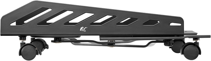 NanoRS RS480 Mobiler Gamping-CPU-Ständer mit 4 Rollen CPU-Ständer Computerwagen Belastbar bis 25kg,