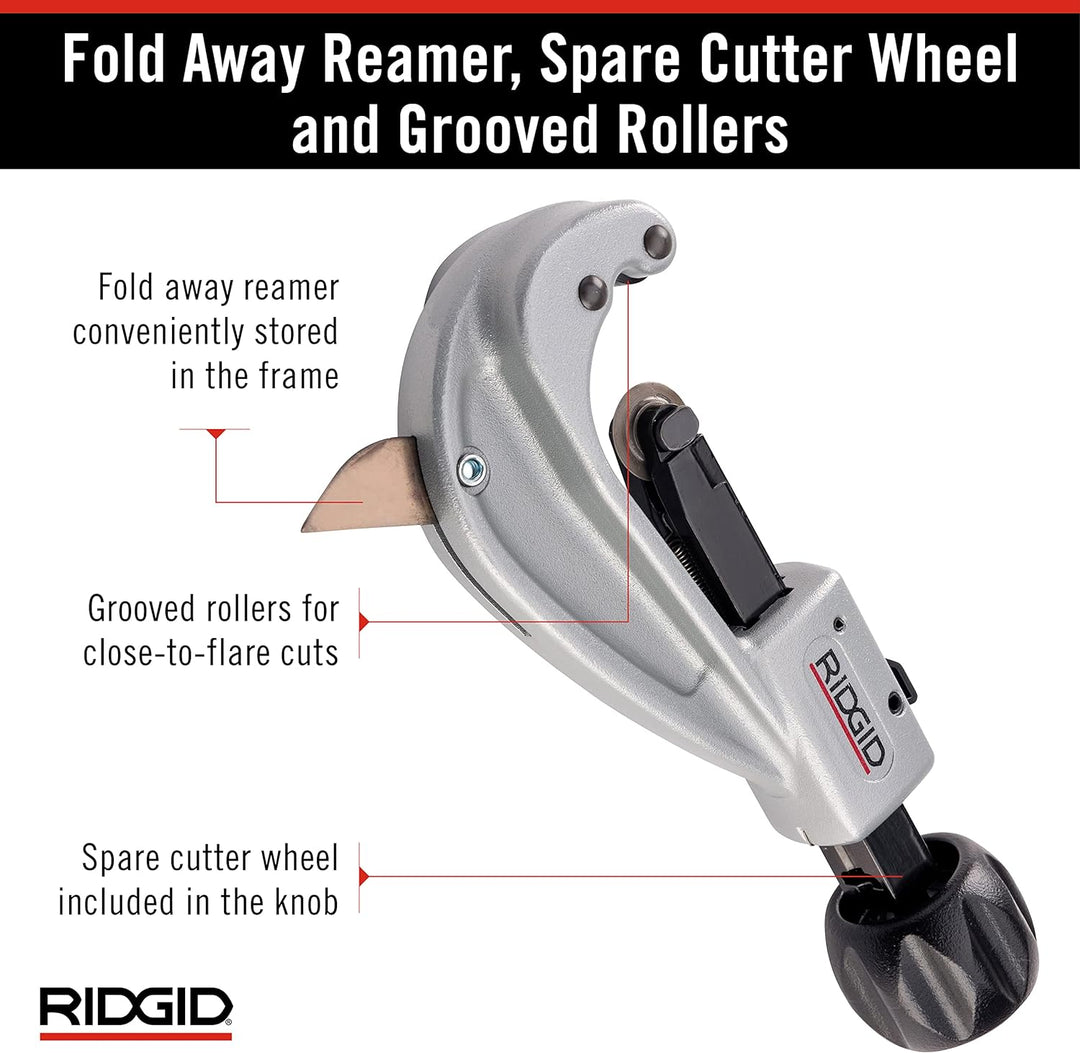 RIDGID 31632 Modell 151 Schnelleinstellbarer Rohrabschneider, Rohrabschneider von 6 mm bis 42 mm Sin
