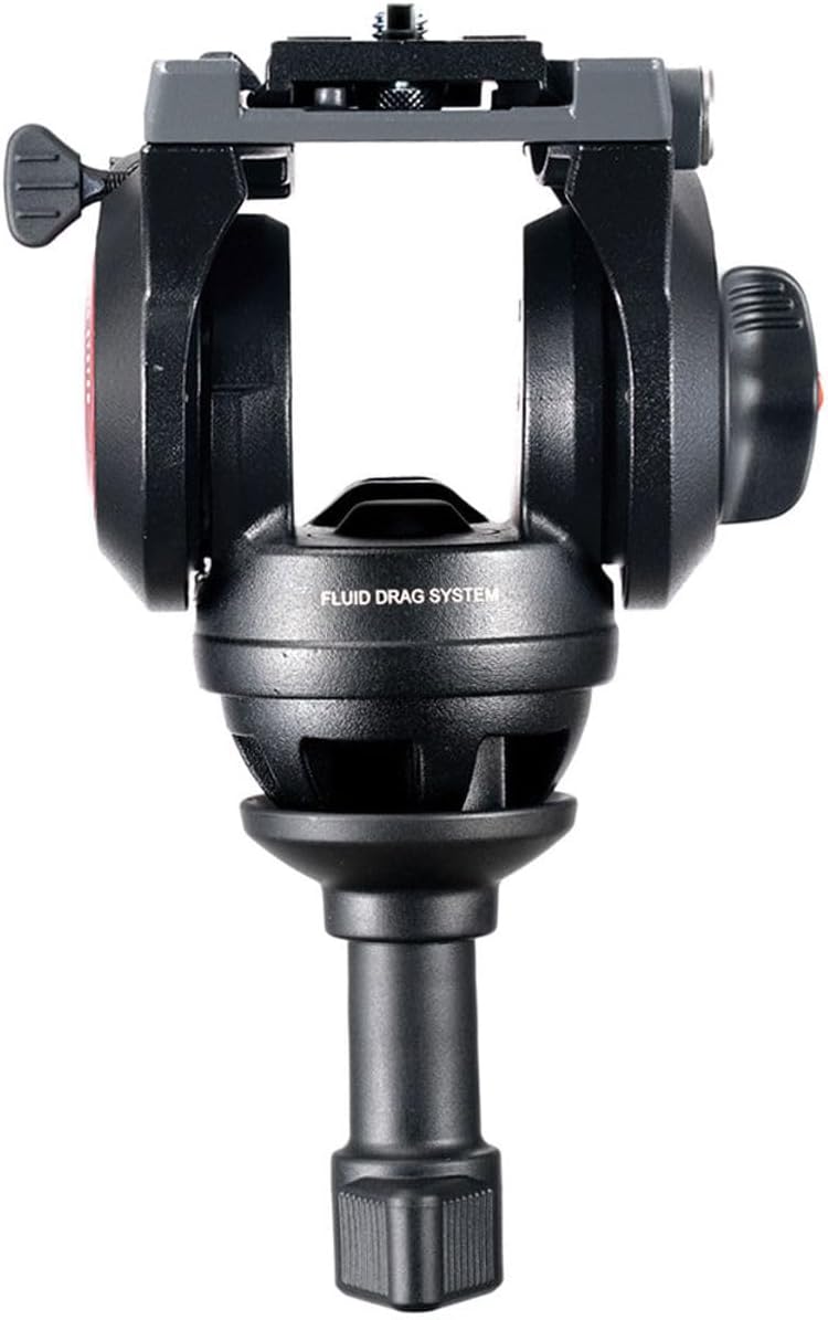 Manfrotto MVK500AM, leichtes Fluid-Videosystem mit integriertem Kopf, professionelles Stativ, kompat