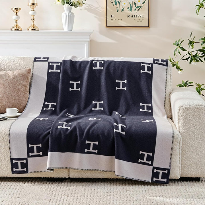 Luxusdecke aus Kaschmir &amp; Wolle – Perfekte Kuscheldecke für Sofa &amp; Sessel, Stilvoll und Wärmend, Ide