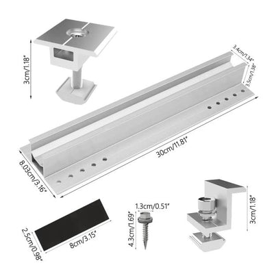 Solarmodul Halterung, PV Modul Solarpanel Halterung, Individuell Verstellbar Solarmodul Halterung Sc