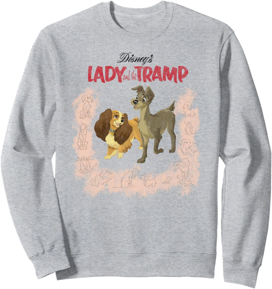 Disney Lady And The Tramp Vintage Cover Sweatshirt