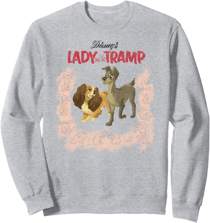 Disney Lady And The Tramp Vintage Cover Sweatshirt