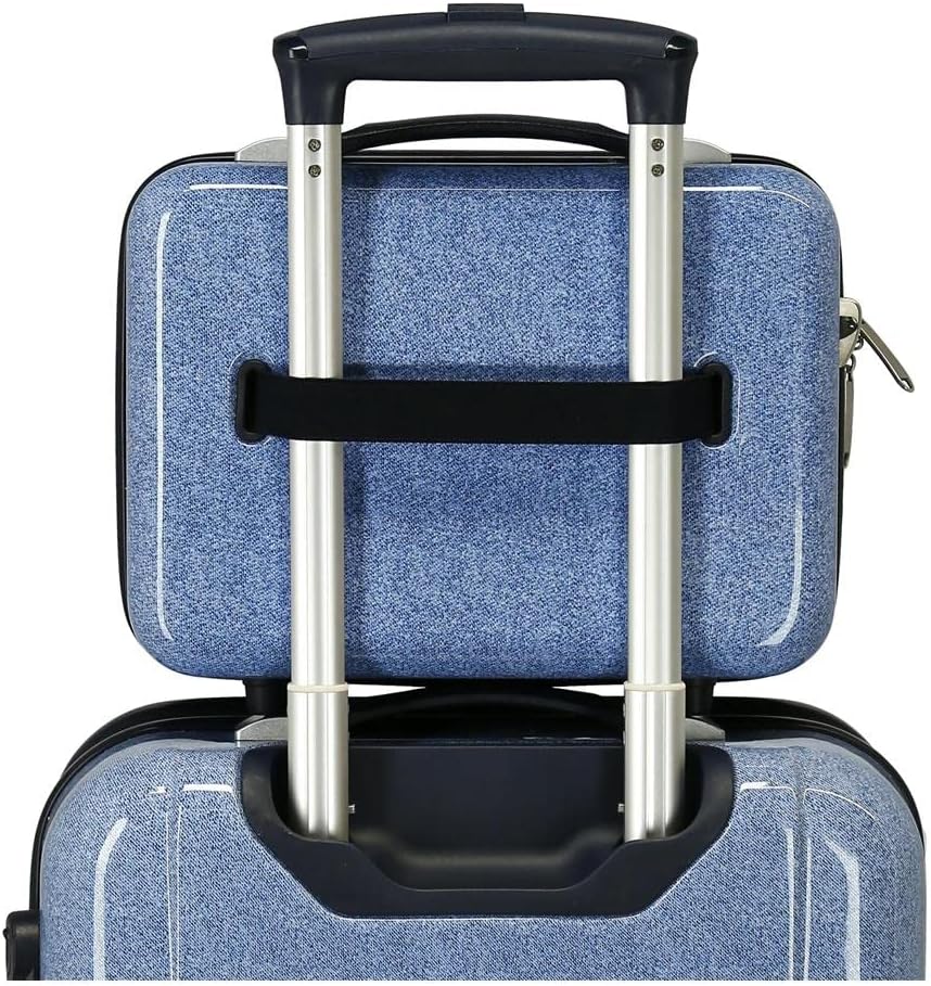 Disney Minnie Make it Rain Bows Verstellbarer Kulturbeutel mit Schultertasche, Blau, 29 x 21 x 15 cm