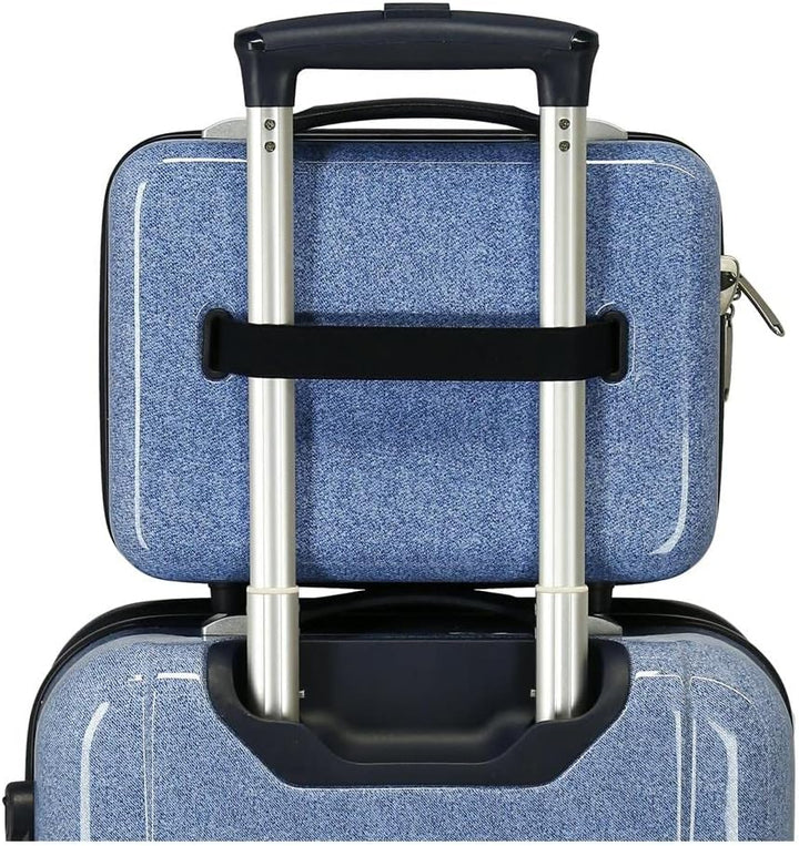 Disney Minnie Make it Rain Bows Verstellbarer Kulturbeutel mit Schultertasche, Blau, 29 x 21 x 15 cm