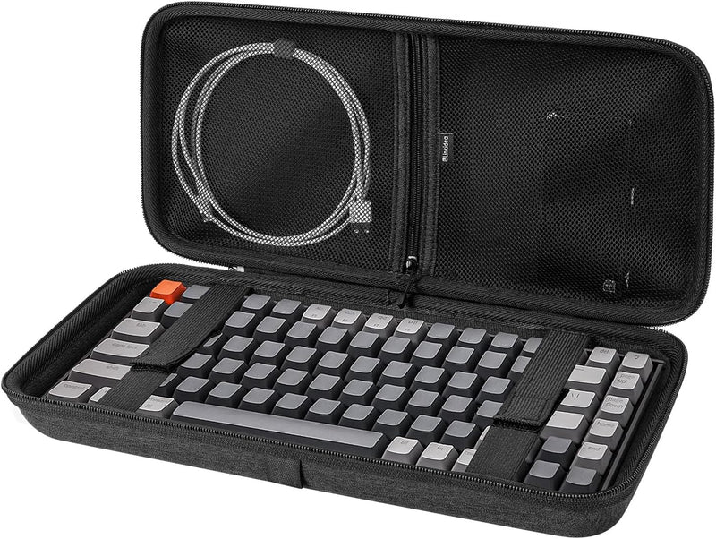 Linkidea Hard Travel Case für 75% Tastatur, Computer 84 Tasten Wireless Keyboard Tragetasche Schutzh