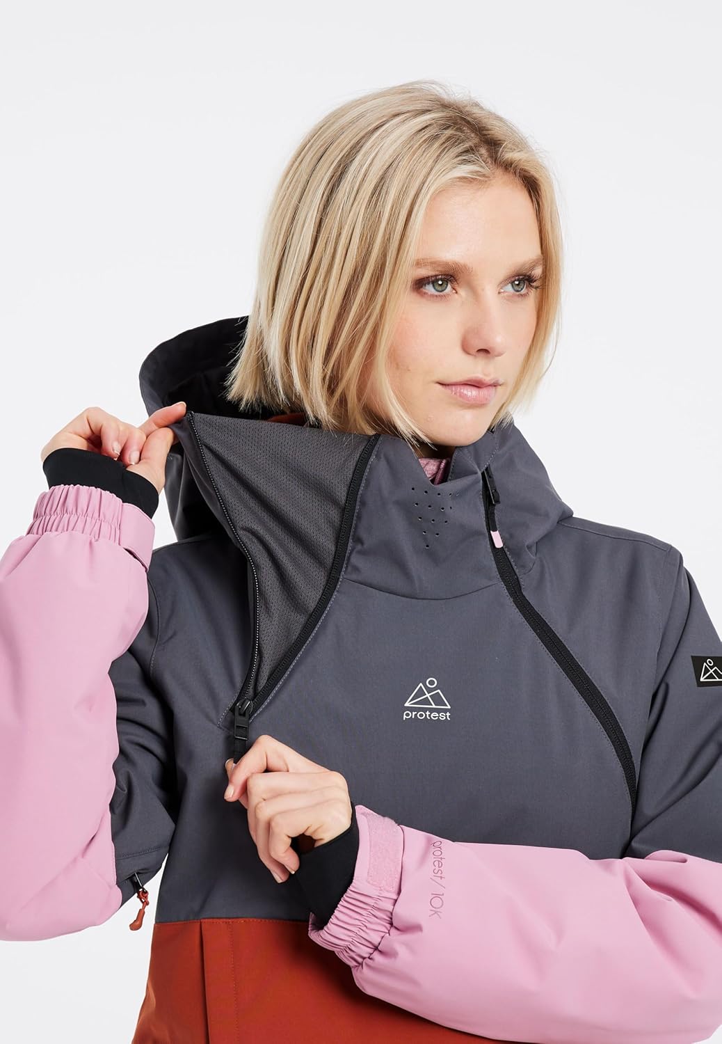 Protest Damen Ski- Und Snowboardjacke PRTLIMIA S Shadow Grey, S Shadow Grey