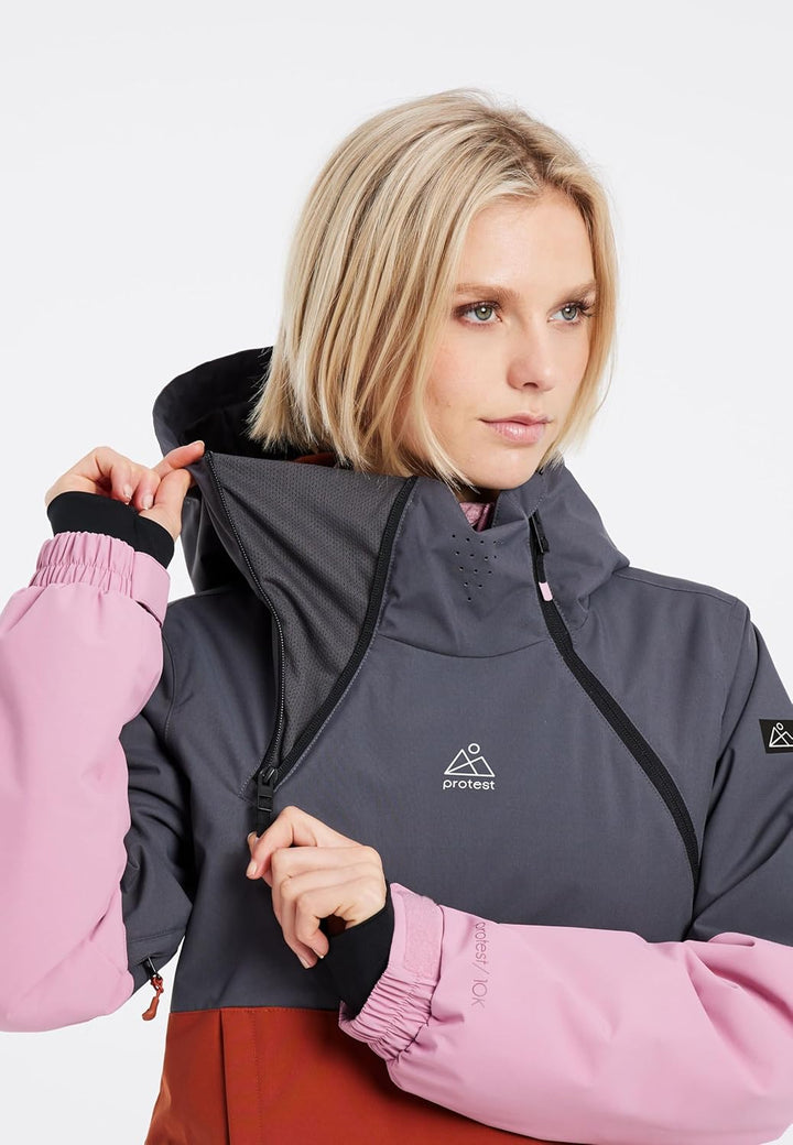 Protest Damen Ski- Und Snowboardjacke PRTLIMIA S Shadow Grey, S Shadow Grey