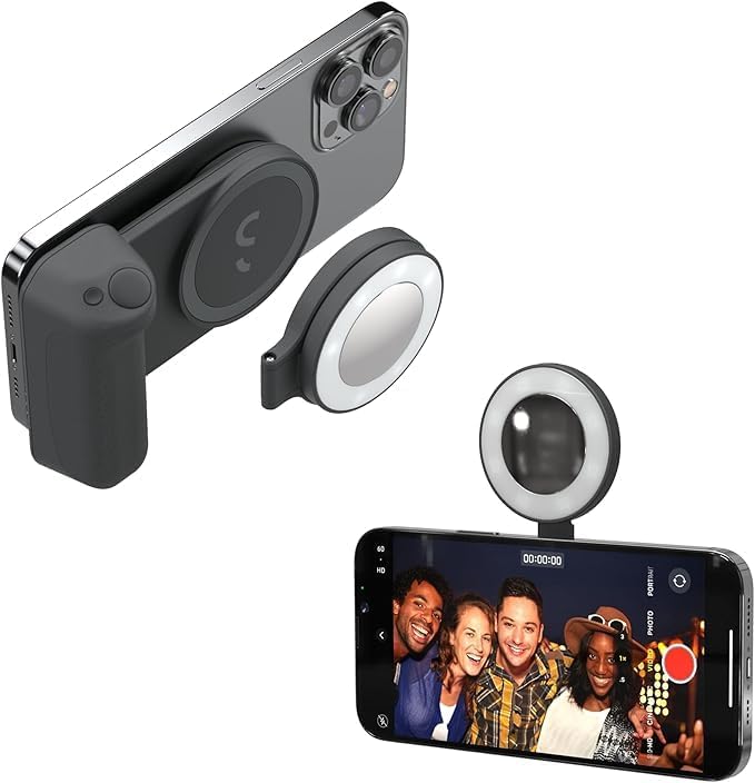 ShiftCam SnapPocket Light – LED-Selfie-Ringlicht mit vier Helligkeitseinstellungen und eingebautem A