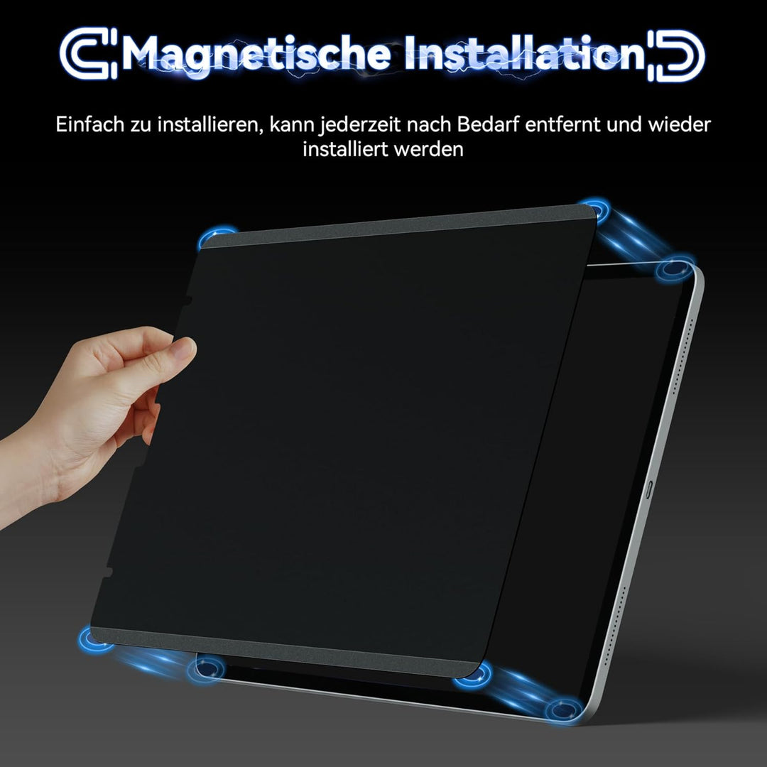 IPROKKO Magnetischer Blickschutzfolie für iPad 9. 8. 7. Generation(iPad 10,2 Zoll, 2021, 2020, 2019)