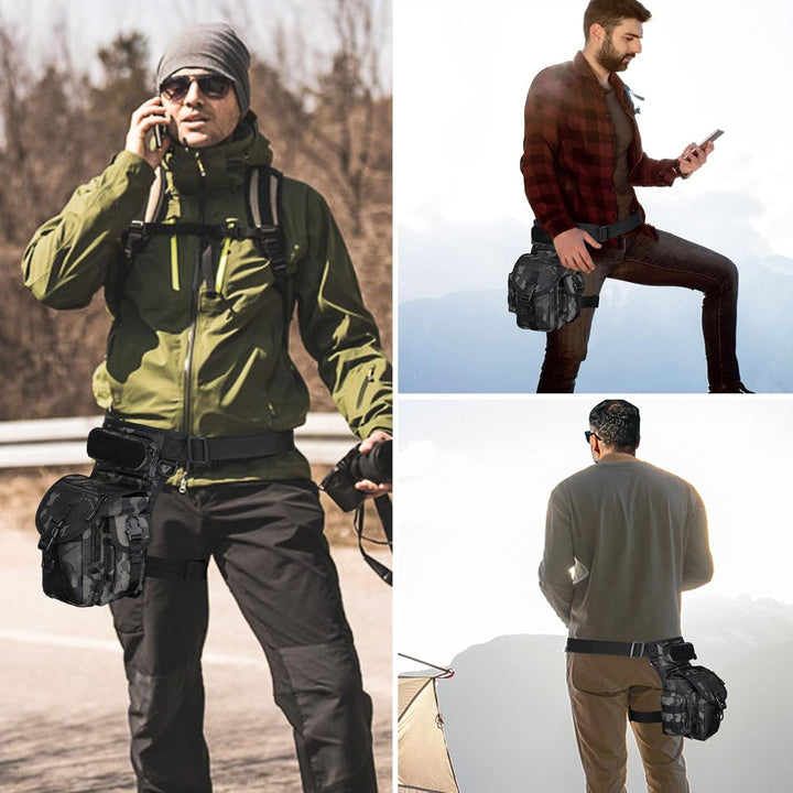 Huntvp Taktisch Beintasche Militär Beinbeutel MOLLE Hüfttasche Sport Tactical Leg Bag Armee Beintasc