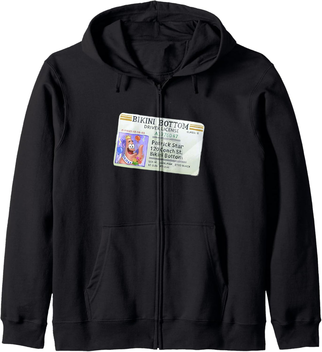SpongeBob SquarePants Patrick Star Driver's License Kapuzenjacke