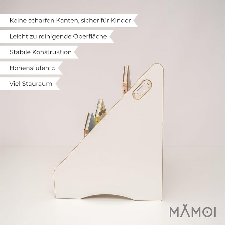 MAMOI® Bücherregal Kinder personalisiert mit Name – Kinderregal, Bücher-Organizer für Kinderzimmer M