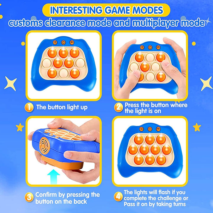 Sensory Fidget Toys for Kids, Decompression Breakthrough Puzzle Pop Game Machine, Puzzle Pop Game, B