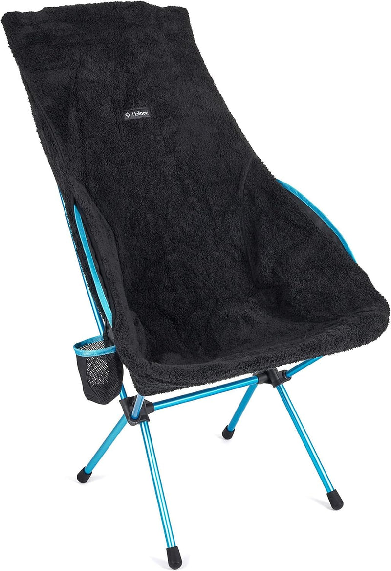 Helinox Fleece Seat Warmer | Wendbarer schwarzer Sitzwärmer für Helinox Savanna und Playa Chair. Hoc