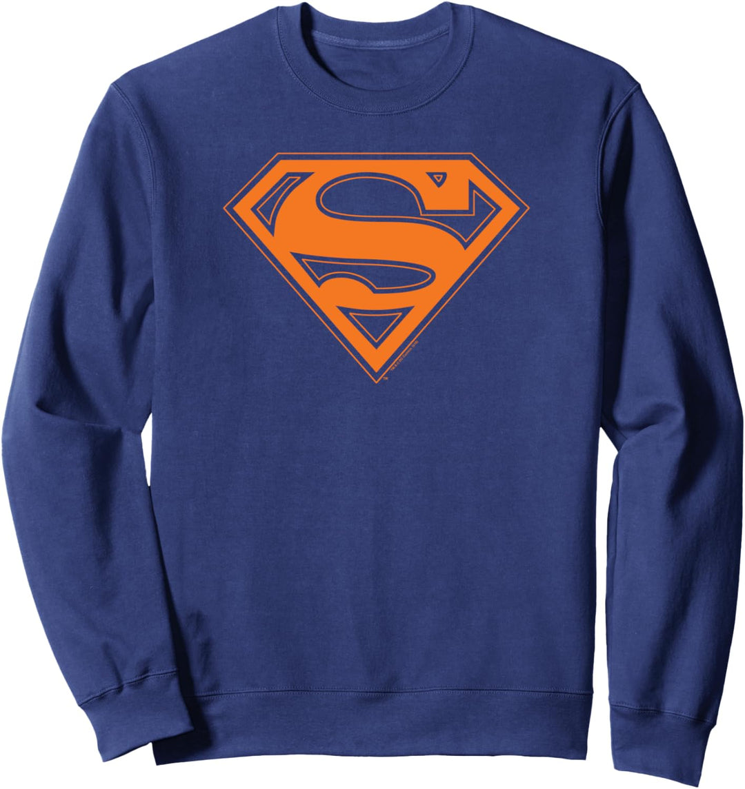 Superman Navy & Orange Shield Sweatshirt