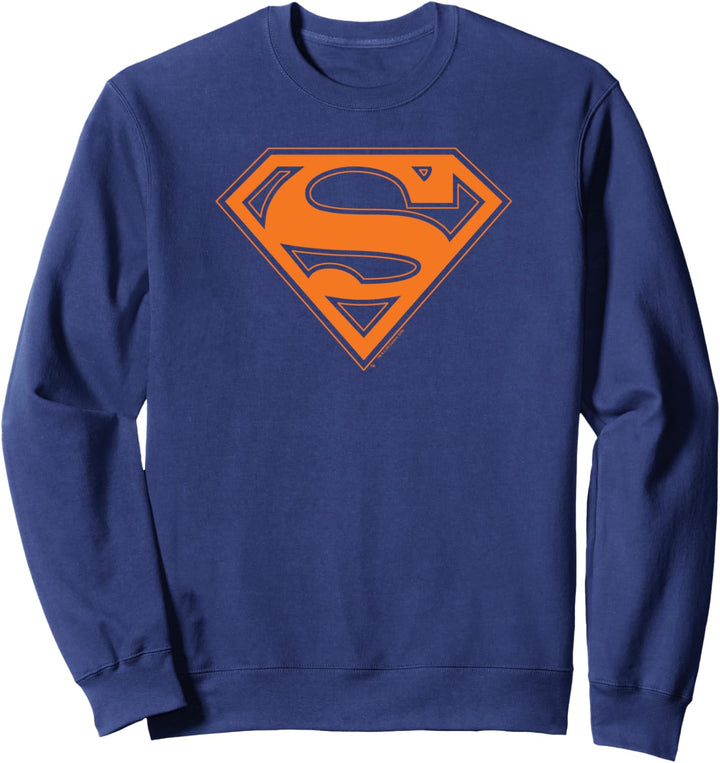 Superman Navy & Orange Shield Sweatshirt