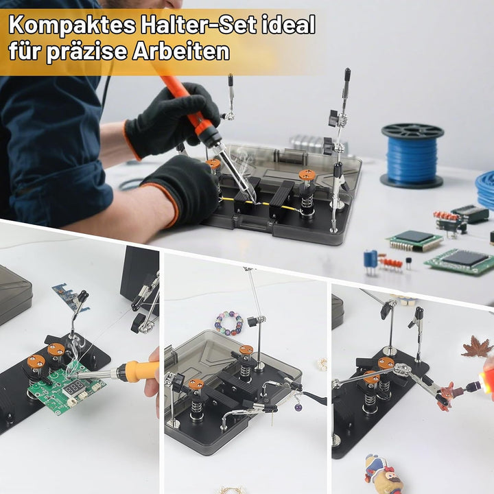 Magnetische Dritte Hand Löt-Halterung aus Metall, Verstellbare Helping Hands Klemme für Elektronik,