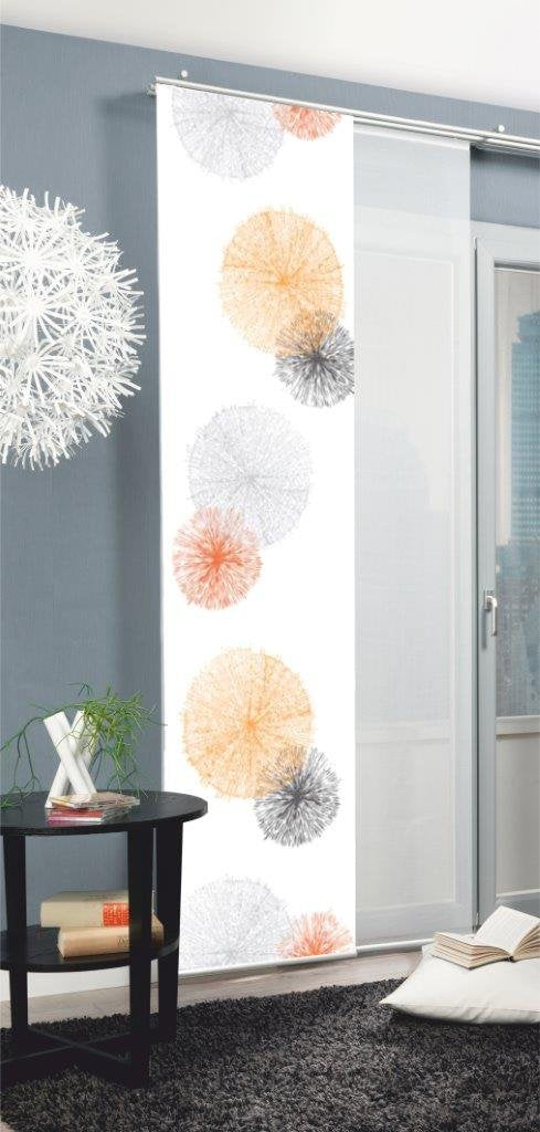 Home fashion Rawlins Schiebevorhang, Polyester, Orange