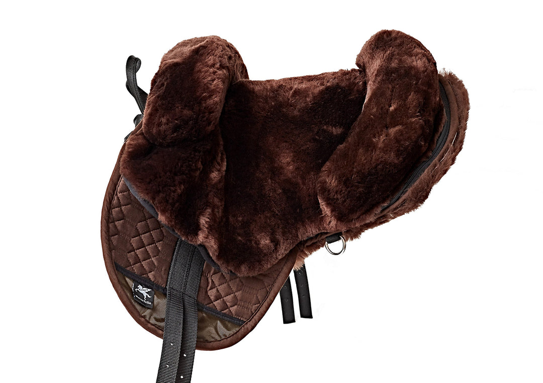 Engel Reitsport Lammfell Fellsattel R1 Pony Lammfell mocca, Lammfell mocca