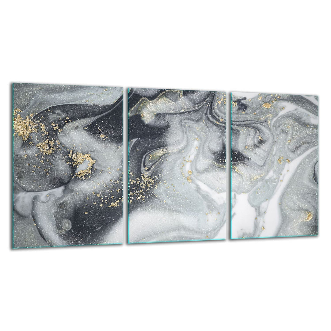 TMK | Herdabdeckplatten ceranfeld 3 Teilig 30x52 cm | Ceranfeldabdeckung Küche Elektroherd Induktion