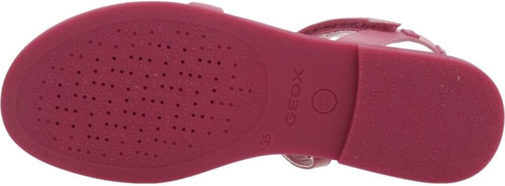 Geox Mädchen J Sandal Karly GirlSandal 32 EU Dk Pink, 32 EU Dk Pink