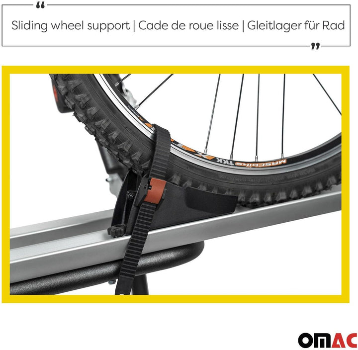 Menabo Fahrradträger 2 Fahrräder kompatibel mit VW Tiguan/Allspace 2007-2025 Alu Silber Schwarz Tigu