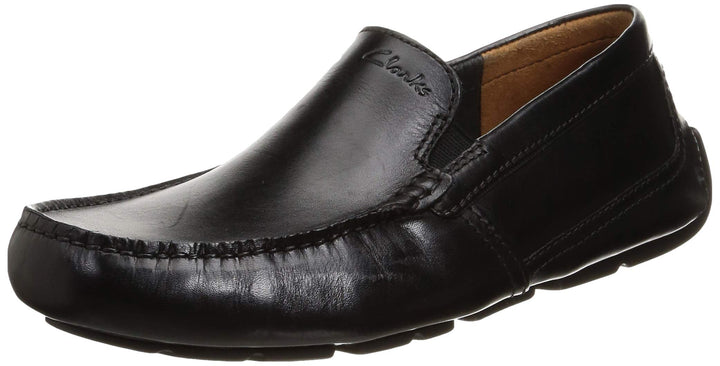 Clarks Herren Markman Plain Mokassin 39.5 EU Black Leather, 39.5 EU Black Leather