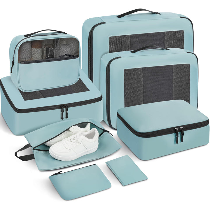 Packing Cubes for Suitcase 8 Set, Leichtgewichtige Gepäck Packing Organizer Packing Cubes für Reisez