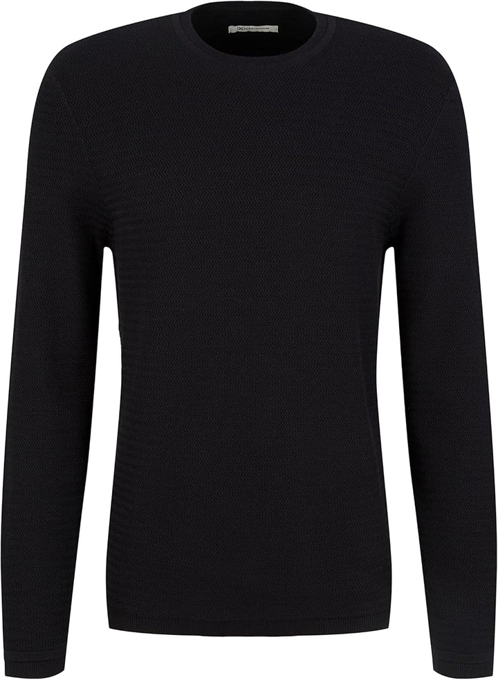 TOM TAILOR Denim Herren Basic Strickpullover XXL 29999 - Black, XXL 29999 - Black