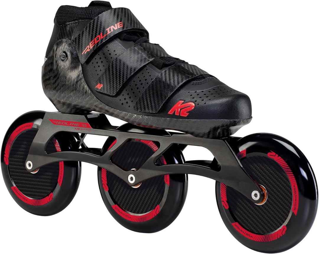 K2 Skates Unisex Inline Skates REDLINE 125, black - red, 30F0199 EU: 41.5 (UK: 7.5 / US: 8.5) black