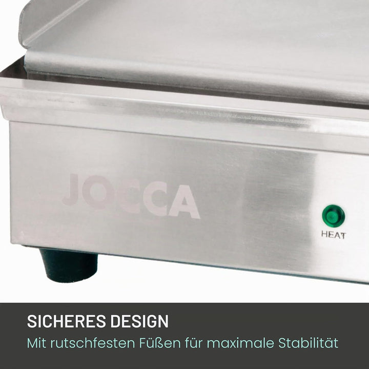 Jocca- Elektrische Grillplatte für die professionelle Küche | Teppanyaki | Tischgrill | Geeignet für