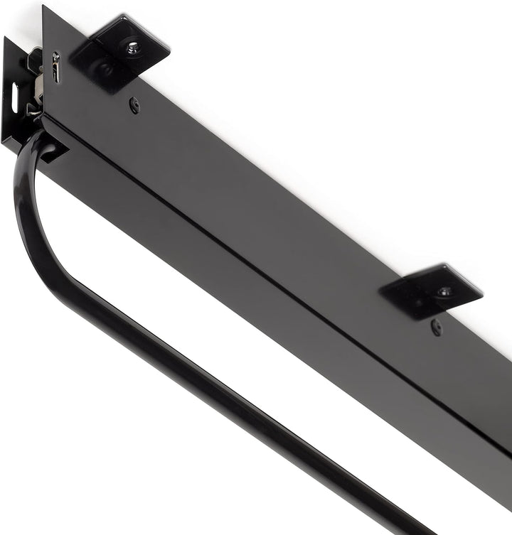 Emuca - Kleiderbügelauszug ausziehbar für kleiderschrank, Ausziehbare Kleiderstange Länge 800mm, Ede