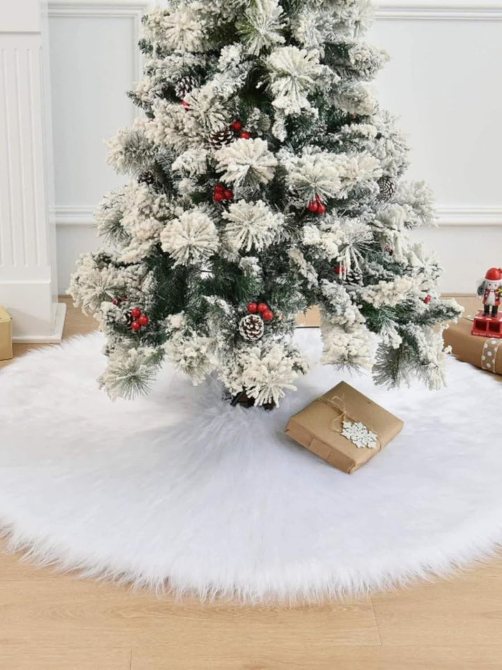 150CM Weihnachtsbaumdecke,Tannenbaum Decke Fell Rund Weihnachtsbaum Teppich,Weihnachtsbaum Plüsch Ro