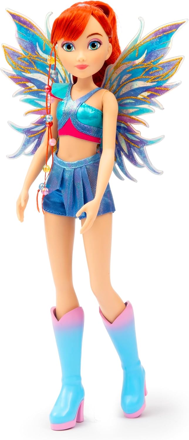 Winx Club Fairy Doll – Bloom with Glitter Wings & Articulated Joints – Magical Transformation Outfit