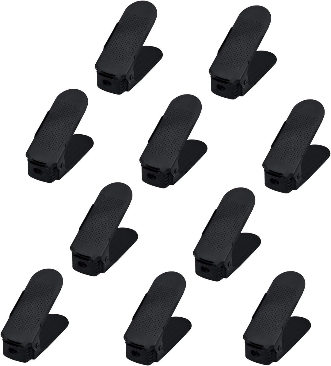 Einstellbare Schuhregale 3 Höhenverstellbar Schuh Slots, Schuhstapler/Schuhhalter Set, Kunststoff (S