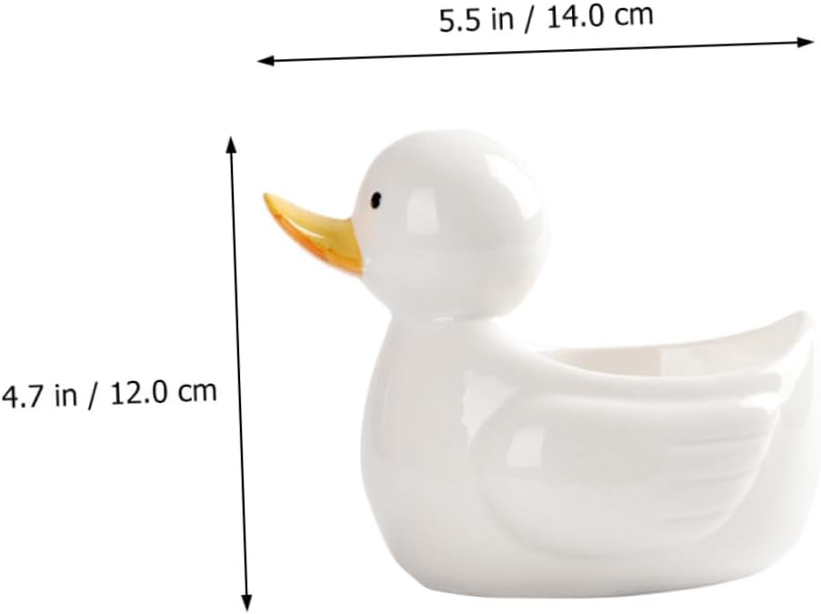 TOYANDONA Keramik Enten schale Dessert Frühstücksschale Kreative Snackschale mit Glatter Oberfläche