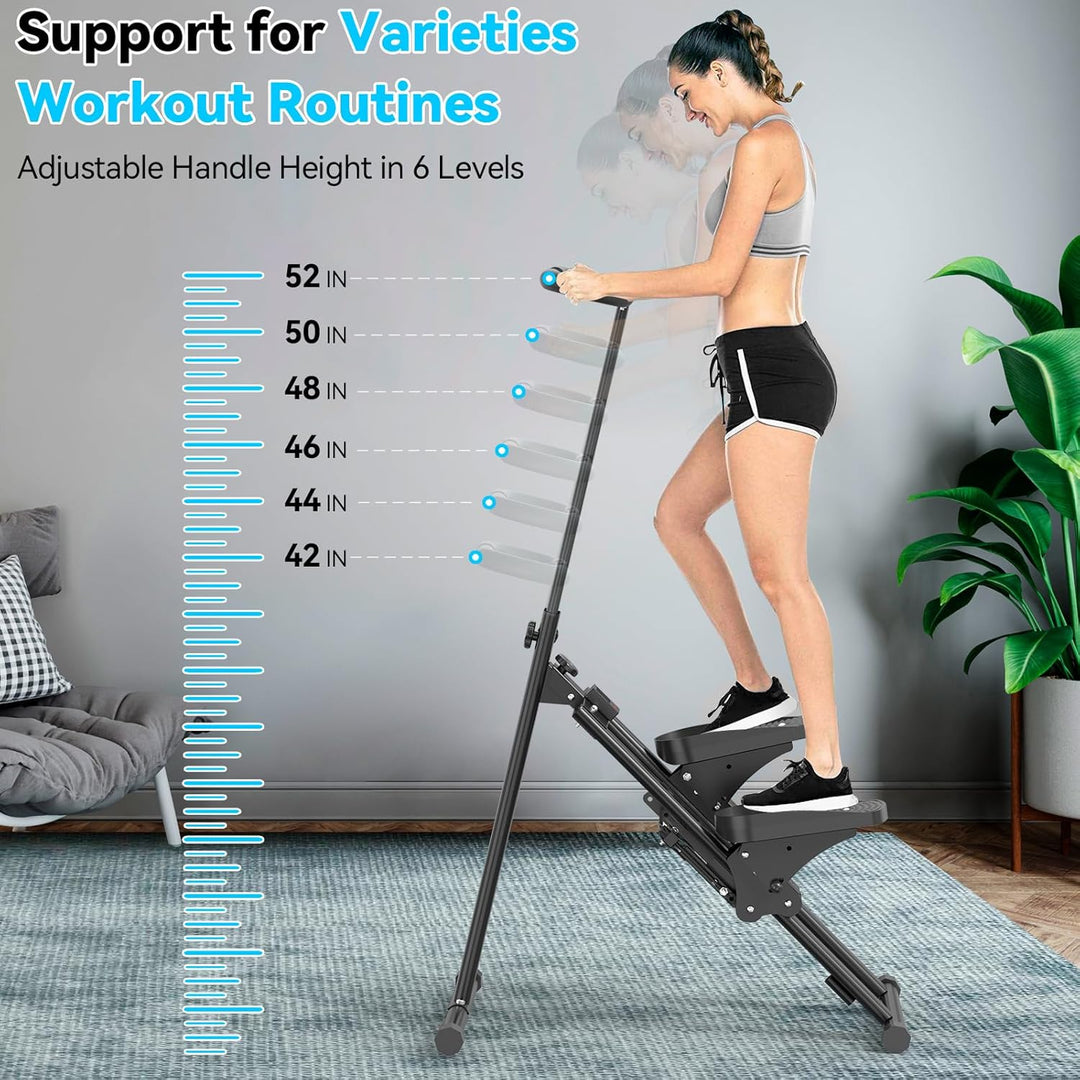 Treppensteiger für Zuhause, Treppensteiger, faltbar, grosses Pedal, vertikale Klettermaschine für Ga