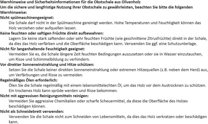 D.O.M.® Obstschale RUSTIKAL aus naturbelassenem Olivenholz in 5 Grössen (Länge 34-36 cm), Länge 34-3