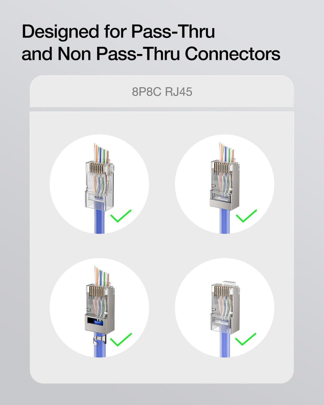 VCE GJ670BL Professionell Netzwerk Werkzeug RJ45 Crimpzange Netzwerkkabelzange