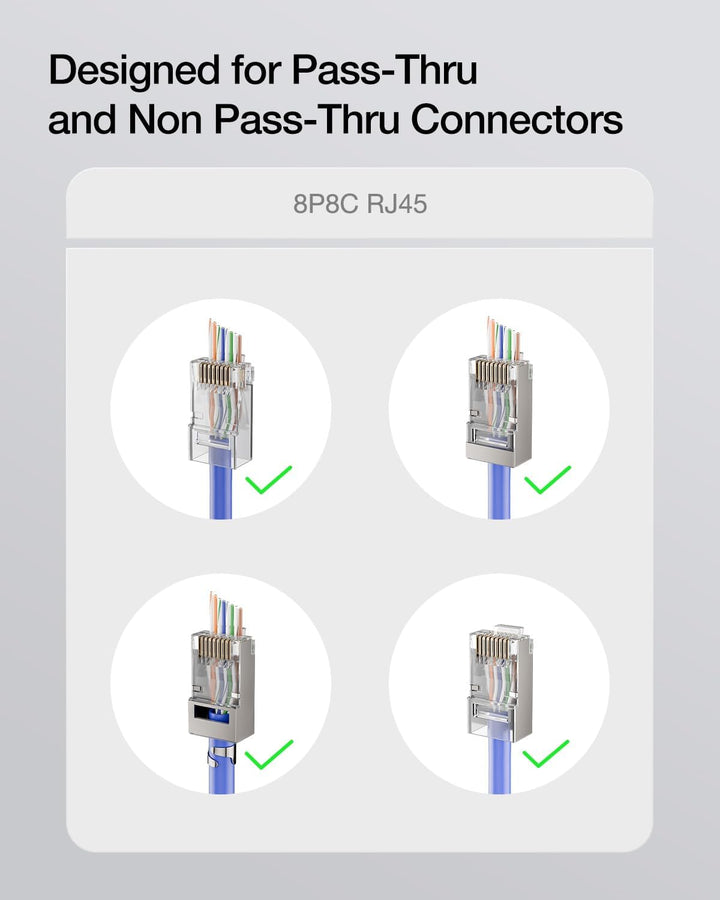 VCE GJ670BL Professionell Netzwerk Werkzeug RJ45 Crimpzange Netzwerkkabelzange