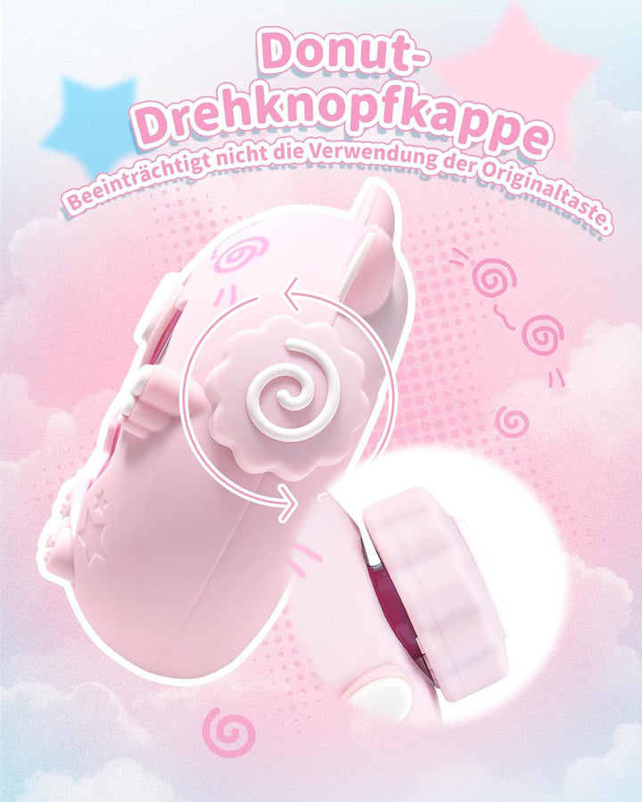 GeekShare Silikon-Hülle Kompatibel mit Tamagotchi Paradise, Weiche Schutzhülle, Button Caps, Perlenk