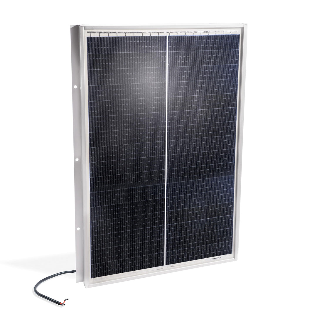 esotec monokristallines Solarmodul, 30Wp, 18V, 520x370x25mm, offene Leitungsenden, Dachschindeltechn