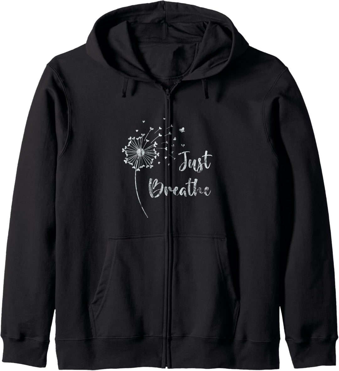 Just Breathe mit Löwenzahn-Design Kapuzenjacke