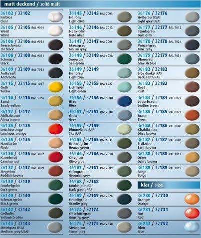 Revell Aqua Color Farben - 10 Töpfchen a 18ml - Farbauswahl per Mail