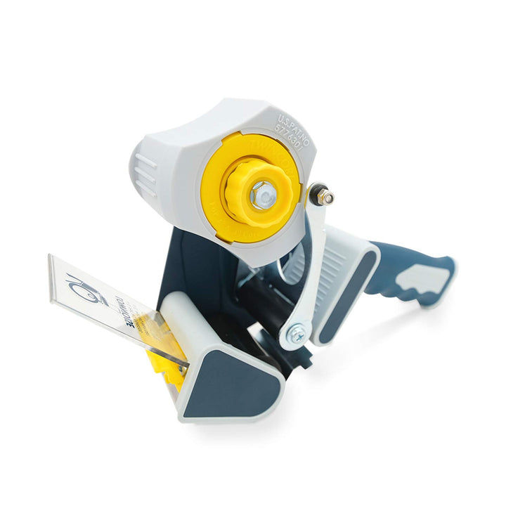 verpacking LowNoise Doppelkern Handabroller, für Klebebänder bis zu 50 mm Breite, auswechselbarem Me